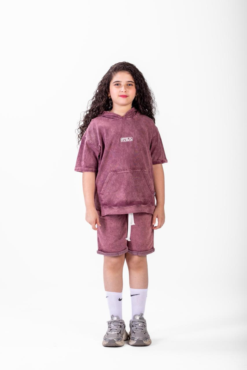 Riviera Mini Streetwear Set - Berry  - Girls
