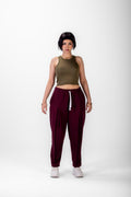 Minimal Lounge Pants - Burgundy - Women