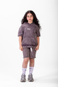 Riviera Mini Streetwear Set - Brown - Girls