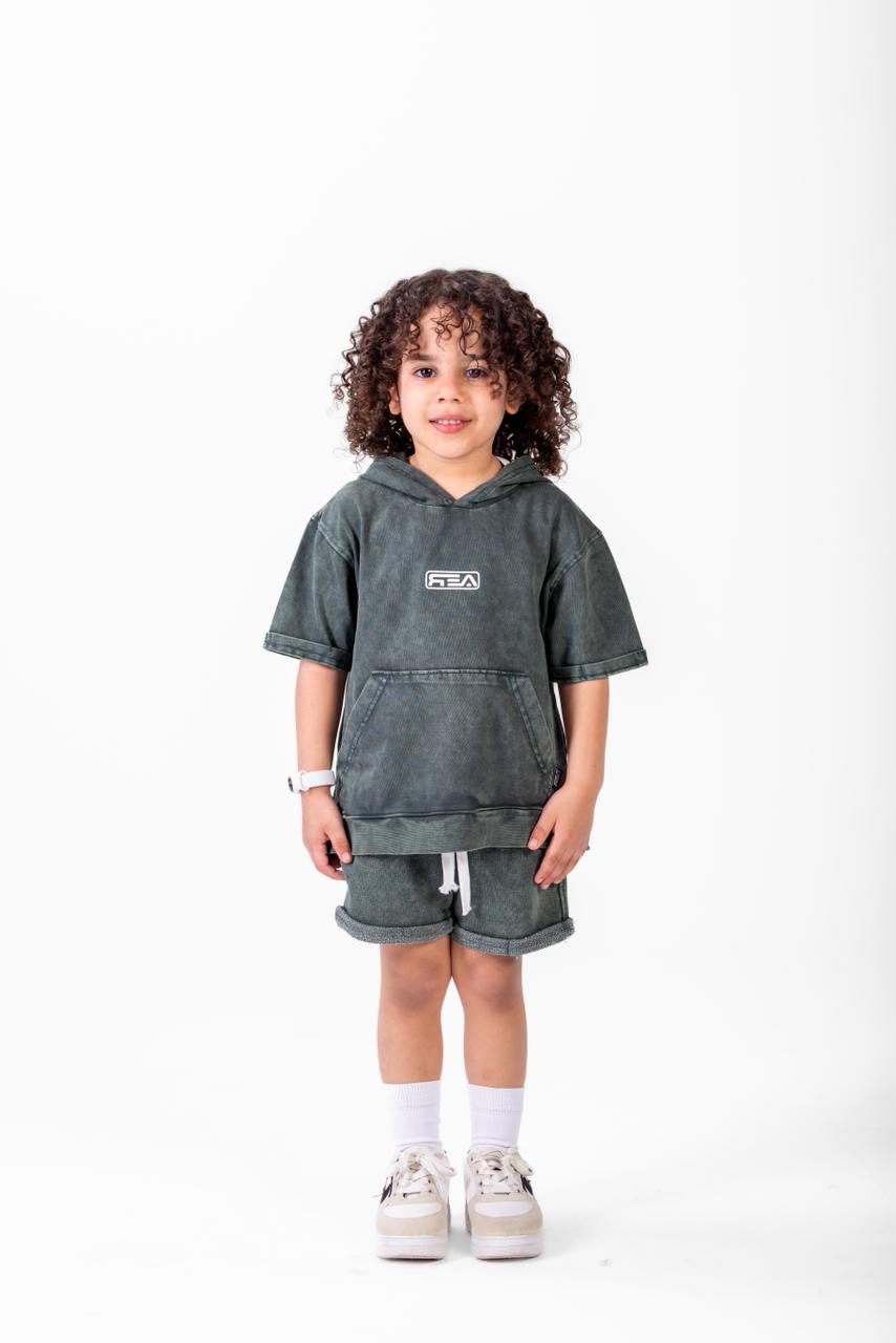 Riviera Mini Streetwear Set - Olive Green - Boys