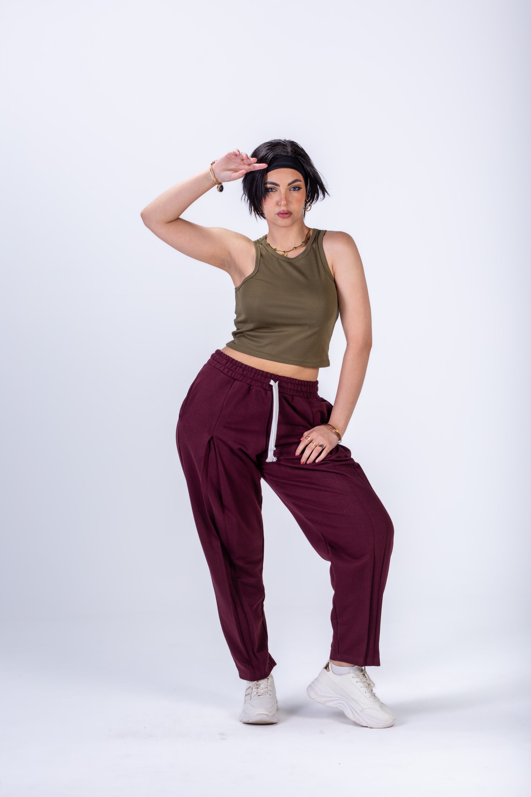 Minimal Lounge Pants - Burgundy - Women