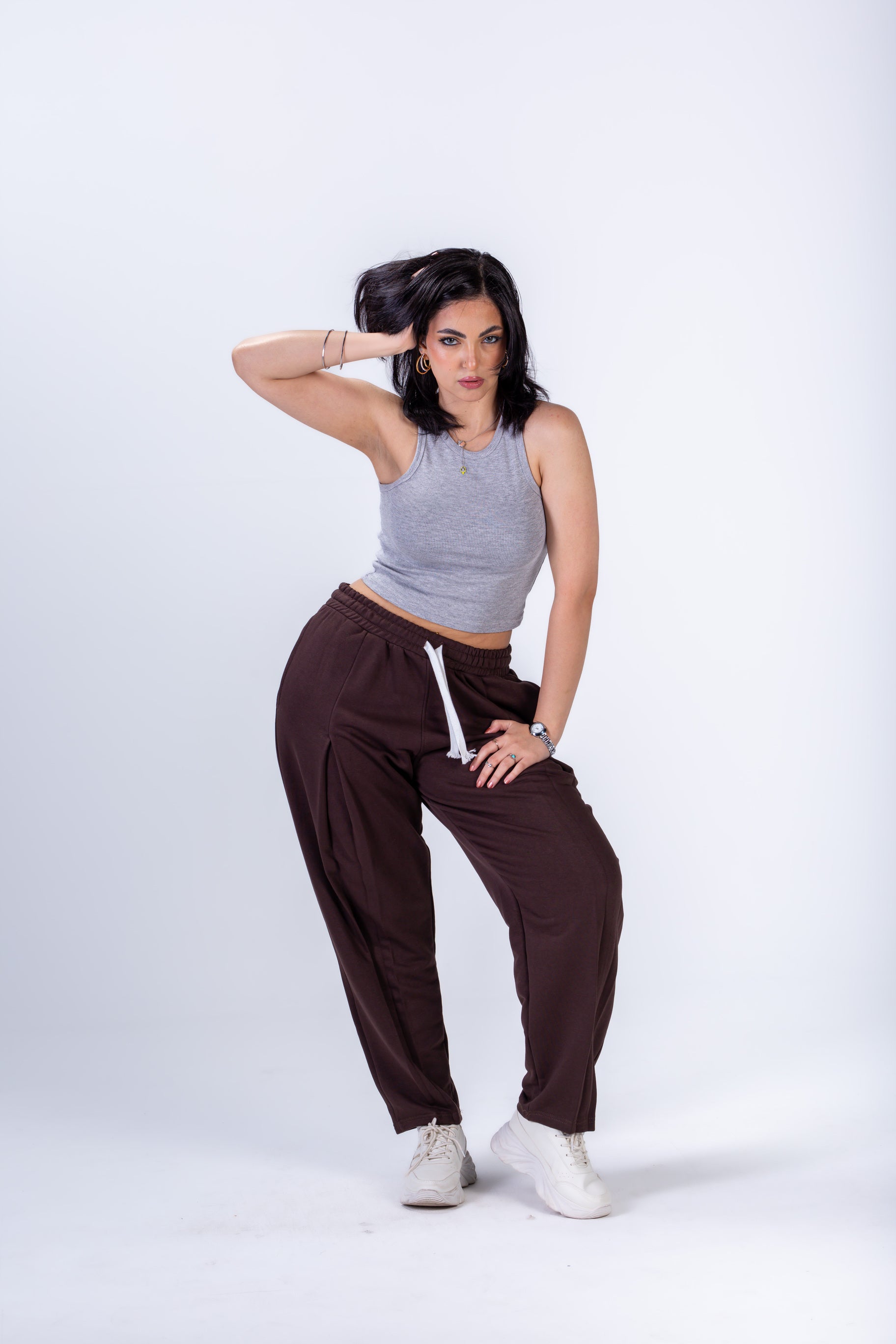 Minimal Lounge Pants - Brown - Women