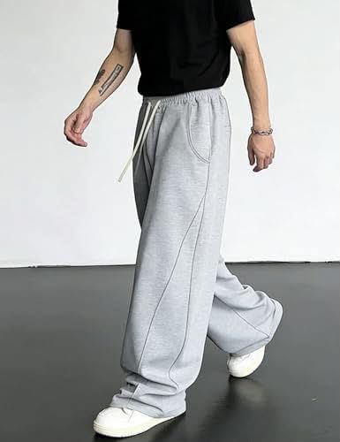 Flow Wide-Leg Sweatpants - Gray